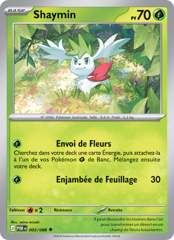 Shaymin 003 — Équilibre Parfait (French Pokémon TCG card)