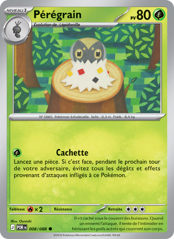 Pérégrain 008 — Équilibre Parfait (French Pokémon TCG card)