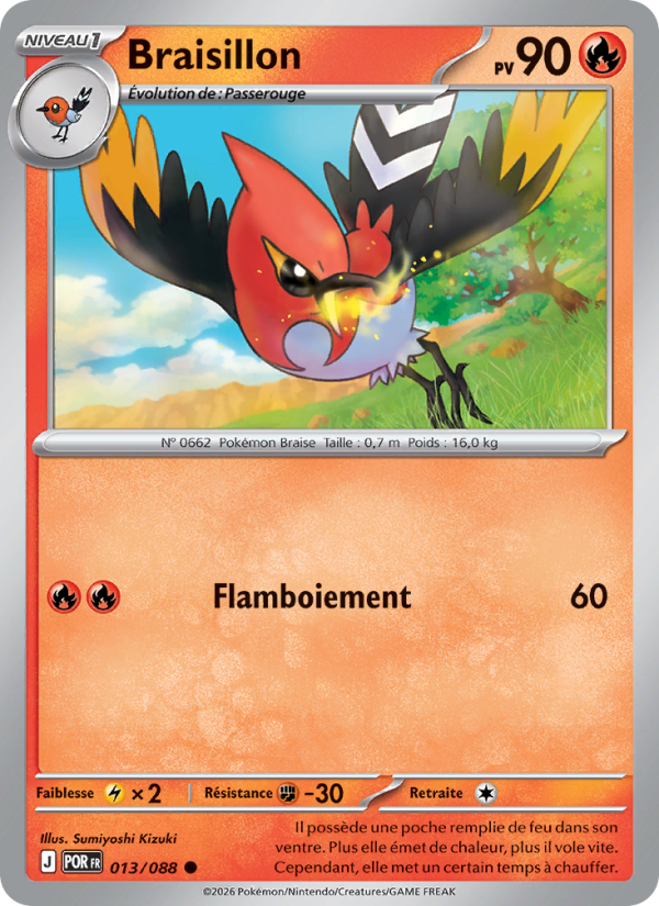 Braisillon 013 — Équilibre Parfait (French Pokémon TCG card)