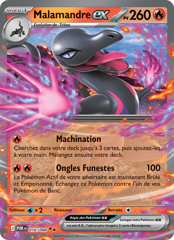 Malamandre-ex 016 — Équilibre Parfait (French Pokémon TCG card)
