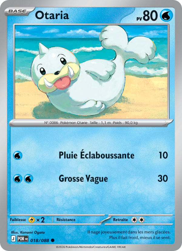 Otaria 018 — Équilibre Parfait (French Pokémon TCG card)