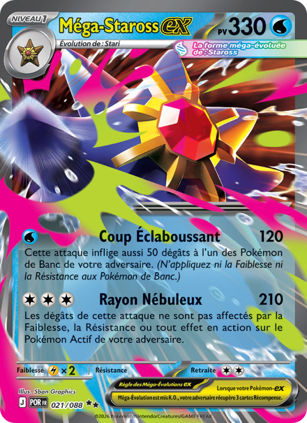 Méga-Staross-ex 021 — Équilibre Parfait (French Pokémon TCG card)