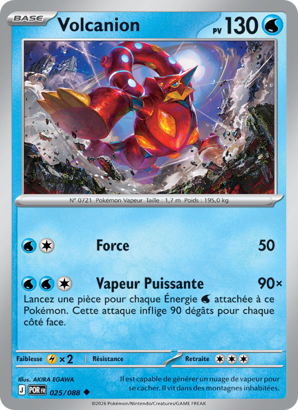 Volcanion 025 — Équilibre Parfait (French Pokémon TCG card)