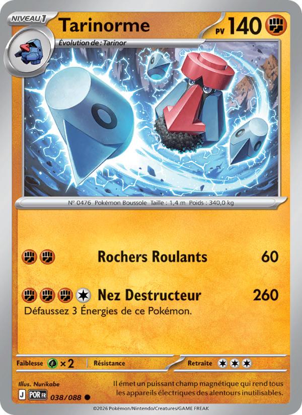 Tarinorme 038 — Équilibre Parfait (French Pokémon TCG card)