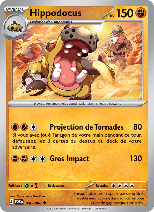 Hippodocus 040 — Équilibre Parfait (French Pokémon TCG card)