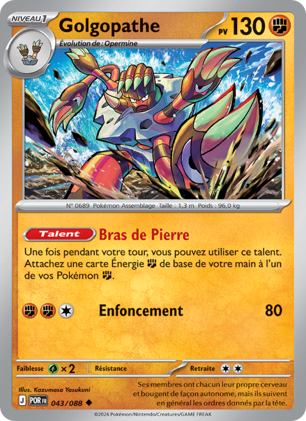 Golgopathe 043 — Équilibre Parfait (French Pokémon TCG card)