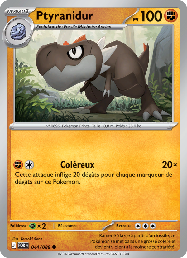 Ptyranidur 044 — Équilibre Parfait (French Pokémon TCG card)