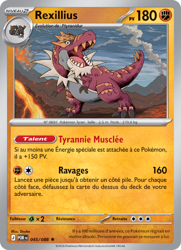 Rexillius 045 — Équilibre Parfait (French Pokémon TCG card)