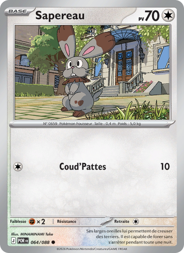 Sapereau 064 — Équilibre Parfait (French Pokémon TCG card)
