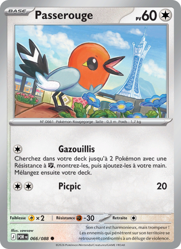 Passerouge 066 — Équilibre Parfait (French Pokémon TCG card)