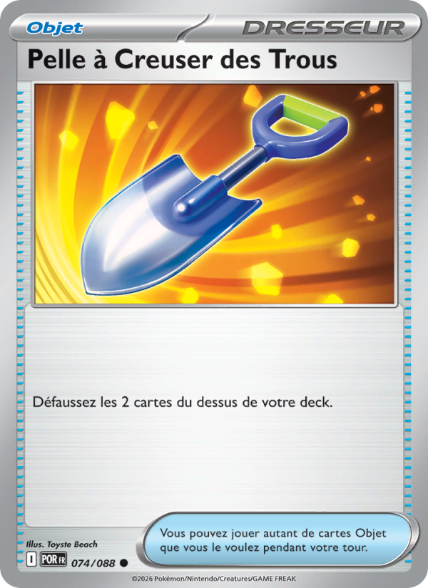 Pelle à Creuser des Trous 074 — Équilibre Parfait (French Pokémon TCG card)
