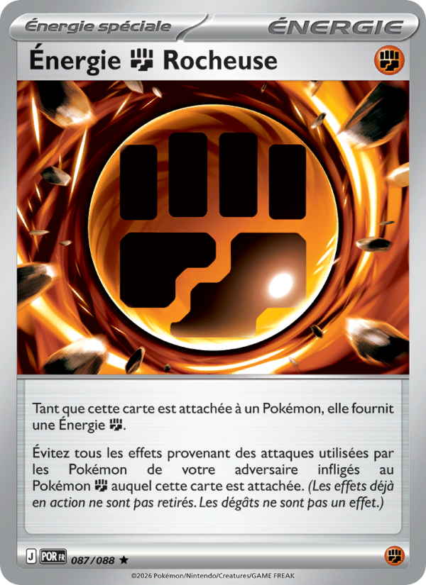 Énergie Fighting Rocheuse 087 — Équilibre Parfait (French Pokémon TCG card)