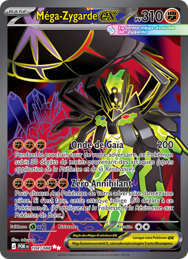Méga-Zygarde-ex 104 — Équilibre Parfait (French Pokémon TCG card)