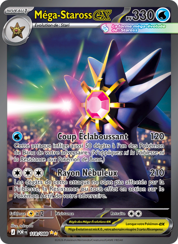 Méga-Staross-ex 118 — Équilibre Parfait (French Pokémon TCG card)