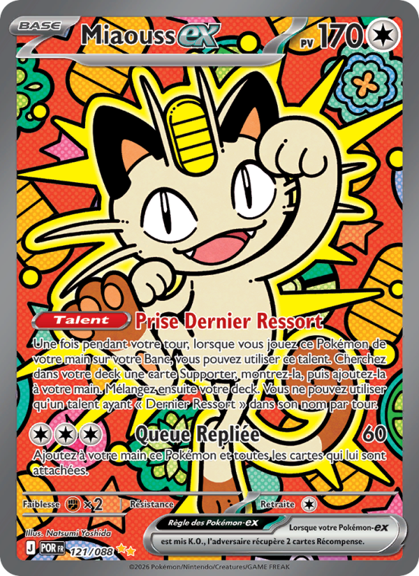 Miaouss-ex 121 — Équilibre Parfait (French Pokémon TCG card)