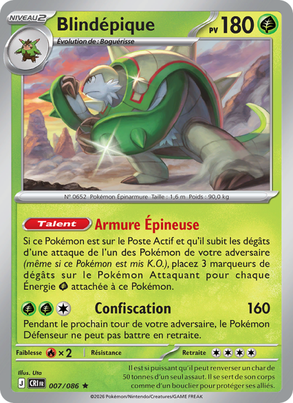 Blindépique 007 — Chaos Ascendant (French Pokémon TCG card)