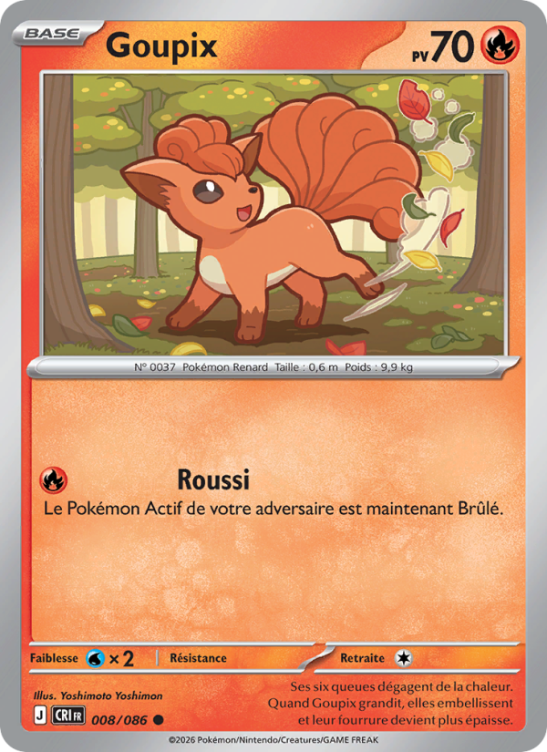 Goupix 008 — Chaos Ascendant (French Pokémon TCG card)