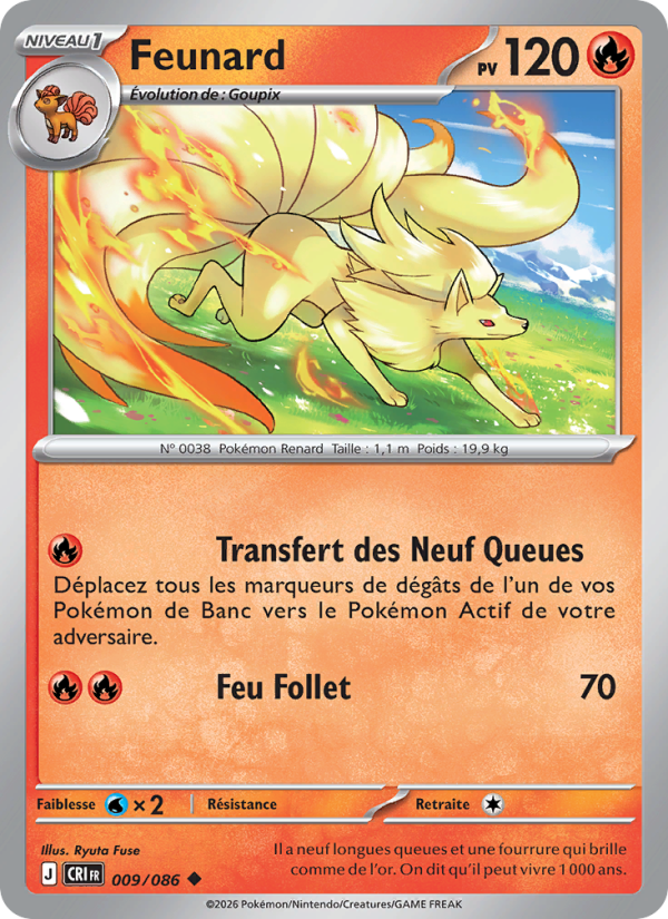 Feunard 009 — Chaos Ascendant (French Pokémon TCG card)