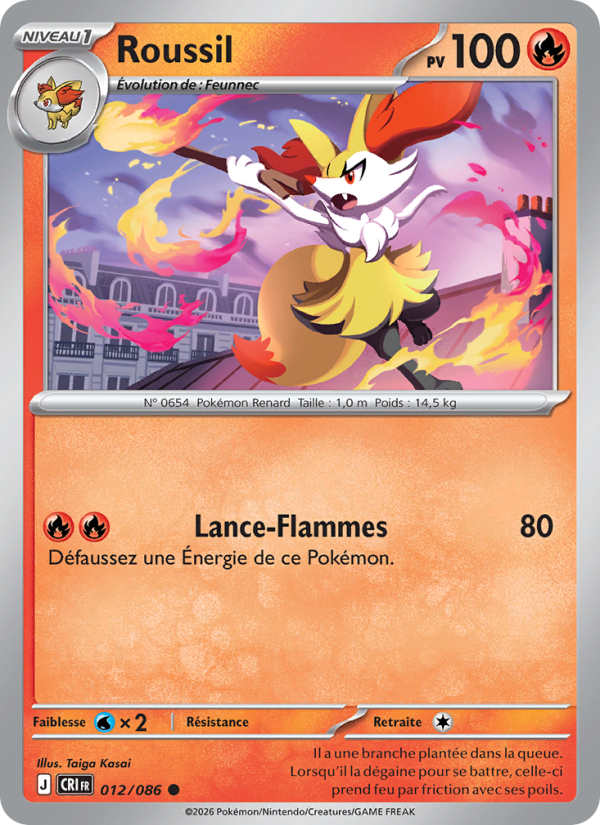 Roussil 012 — Chaos Ascendant (French Pokémon TCG card)