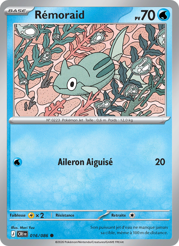 Rémoraid 016 — Chaos Ascendant (French Pokémon TCG card)