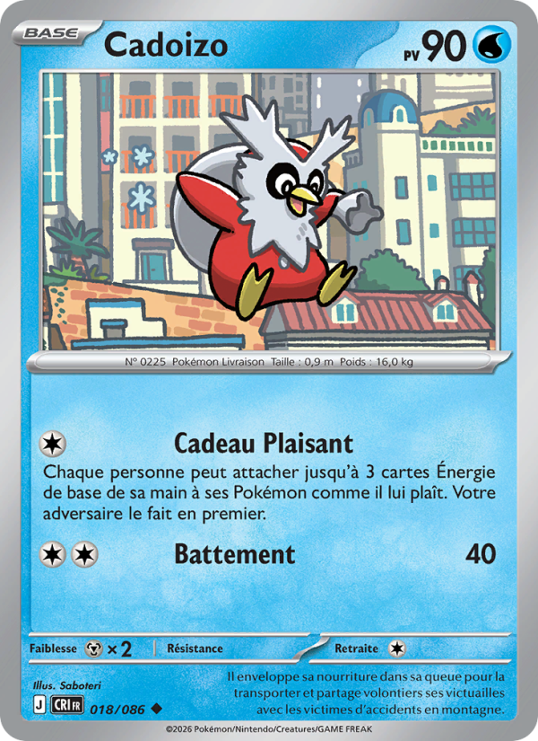 Cadoizo 018 — Chaos Ascendant (French Pokémon TCG card)