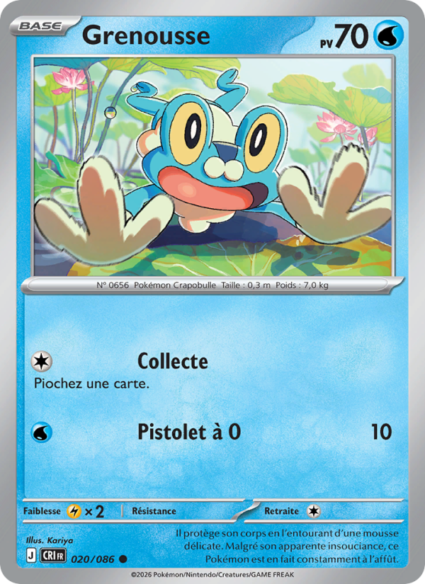Grenousse 020 — Chaos Ascendant (French Pokémon TCG card)