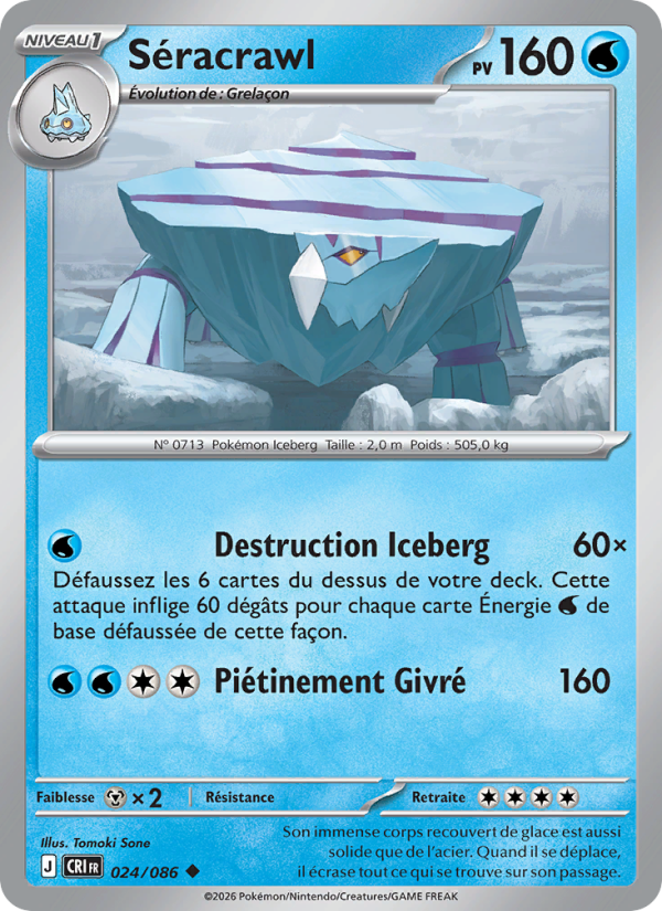 Séracrawl 024 — Chaos Ascendant (French Pokémon TCG card)