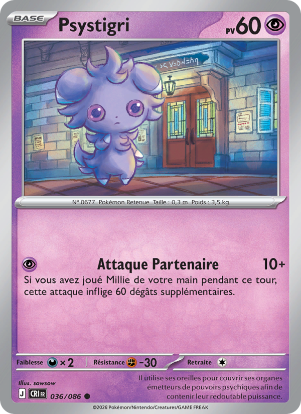 Psystigri 036 — Chaos Ascendant (French Pokémon TCG card)