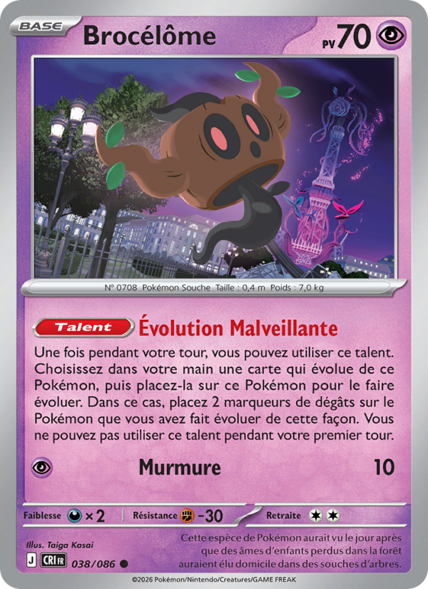 Brocélôme 038 — Chaos Ascendant (French Pokémon TCG card)