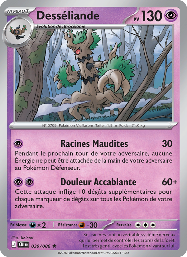 Desséliande 039 — Chaos Ascendant (French Pokémon TCG card)