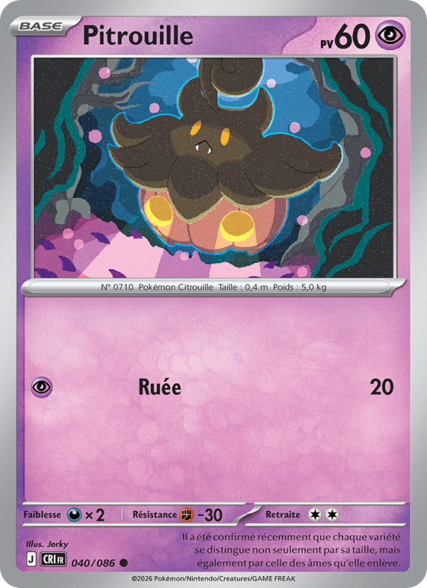Pitrouille 040 — Chaos Ascendant (French Pokémon TCG card)