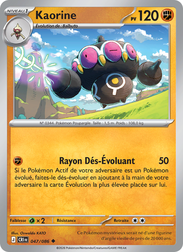 Kaorine 047 — Chaos Ascendant (French Pokémon TCG card)