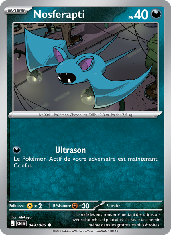 Nosferapti 049 — Chaos Ascendant (French Pokémon TCG card)