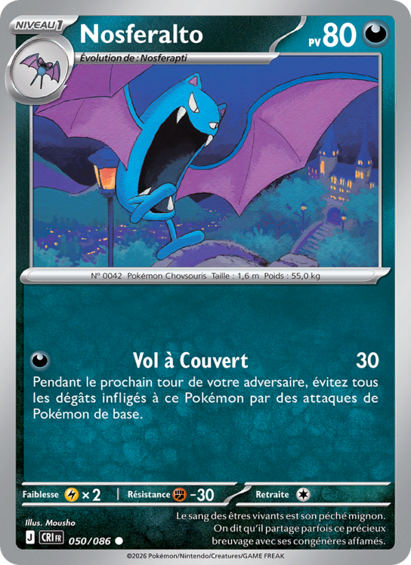 Nosferalto 050 — Chaos Ascendant (French Pokémon TCG card)