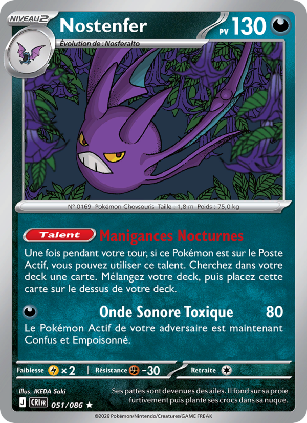 Nostenfer 051 — Chaos Ascendant (French Pokémon TCG card)