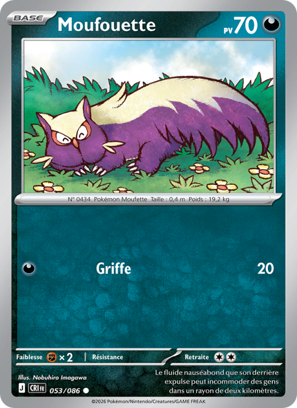 Moufouette 053 — Chaos Ascendant (French Pokémon TCG card)
