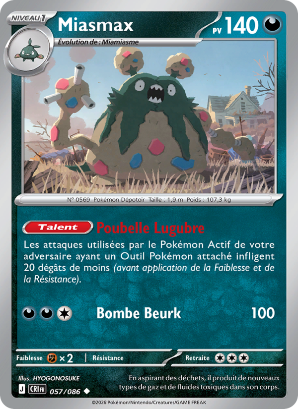 Miasmax 057 — Chaos Ascendant (French Pokémon TCG card)