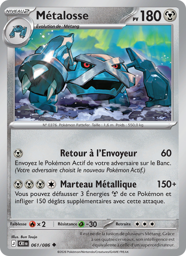 Métalosse 061 — Chaos Ascendant (French Pokémon TCG card)