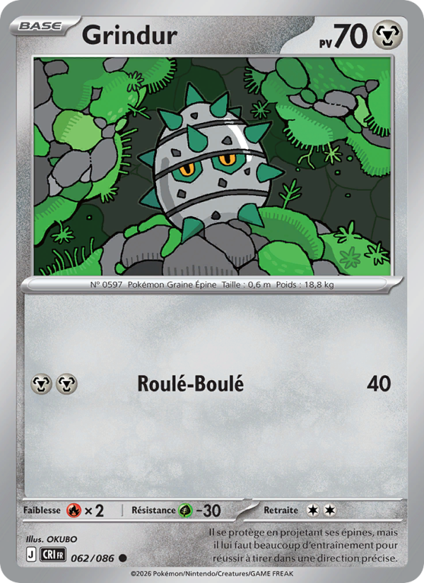 Grindur 062 — Chaos Ascendant (French Pokémon TCG card)