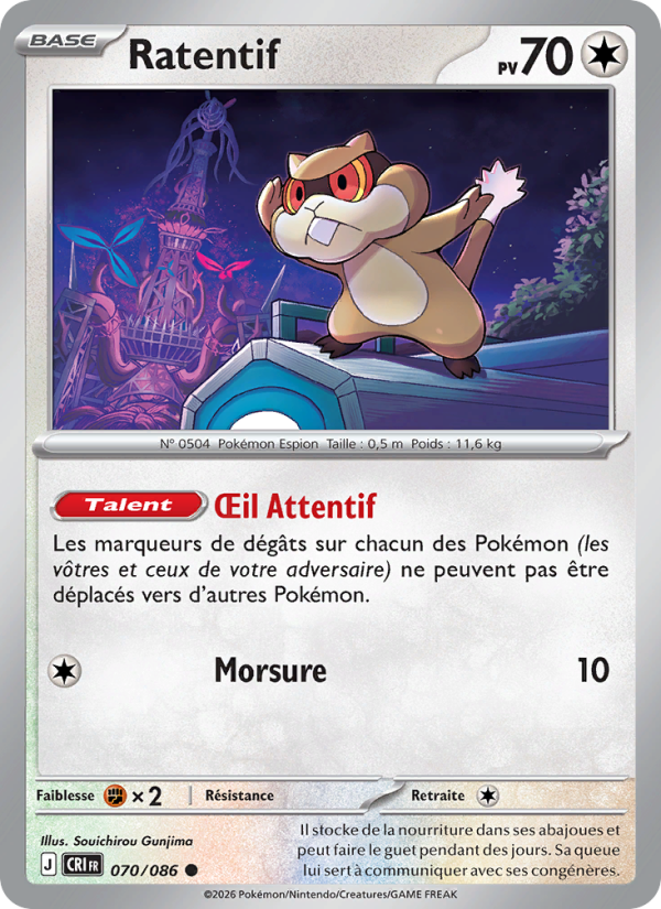 Ratentif 070 — Chaos Ascendant (French Pokémon TCG card)