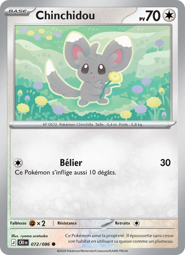 Chinchidou 072 — Chaos Ascendant (French Pokémon TCG card)