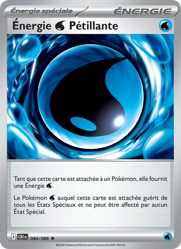 Énergie Water Pétillante 084 — Chaos Ascendant (French Pokémon TCG card)