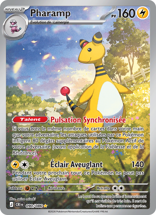 Pharamp 090 — Chaos Ascendant (French Pokémon TCG card)