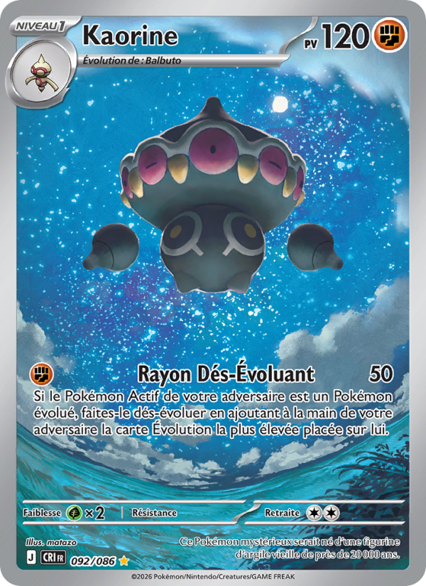 Kaorine 092 — Chaos Ascendant (French Pokémon TCG card)