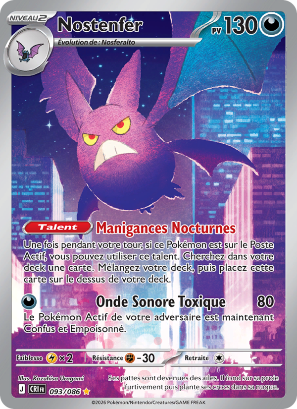 Nostenfer 093 — Chaos Ascendant (French Pokémon TCG card)
