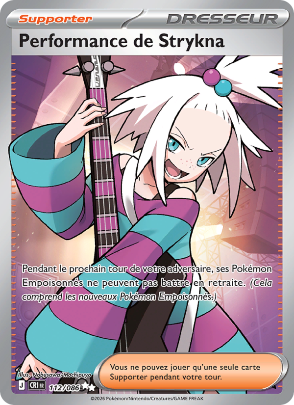 Performance de Strykna 112 — Chaos Ascendant (French Pokémon TCG card)