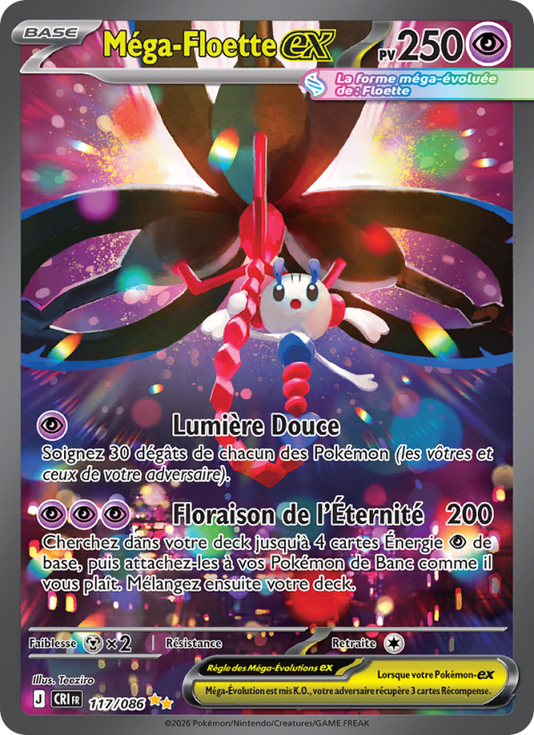 Méga-Floette-ex 117 — Chaos Ascendant (French Pokémon TCG card)