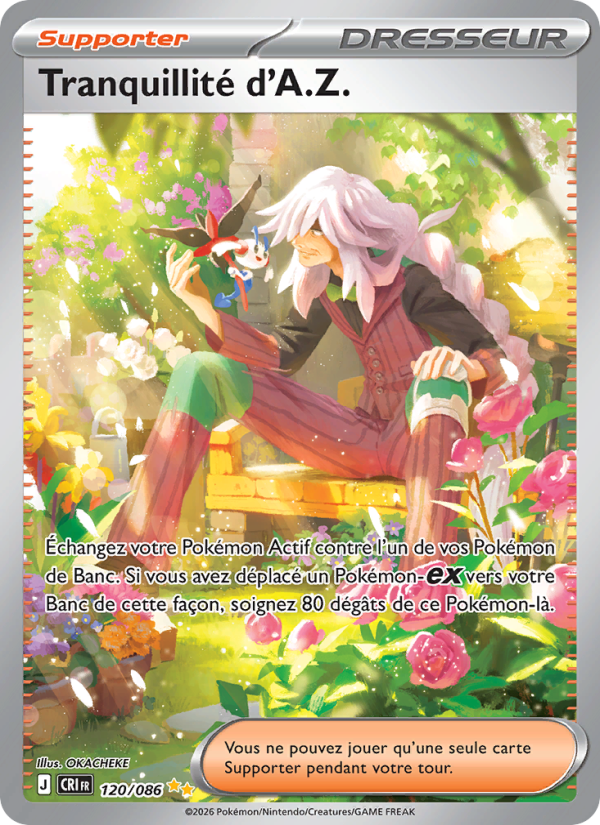 Tranquillité d'A.Z. 120 — Chaos Ascendant (French Pokémon TCG card)