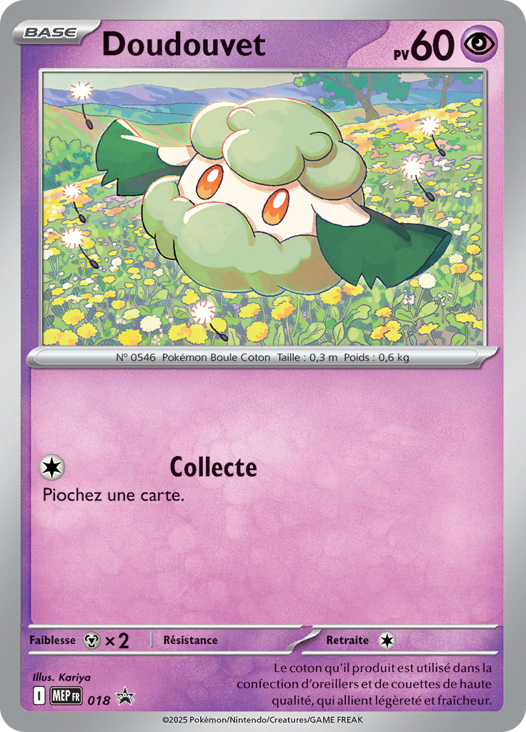 Doudouvet 18/52 — MEP Black Star Promos (French Pokémon TCG card)