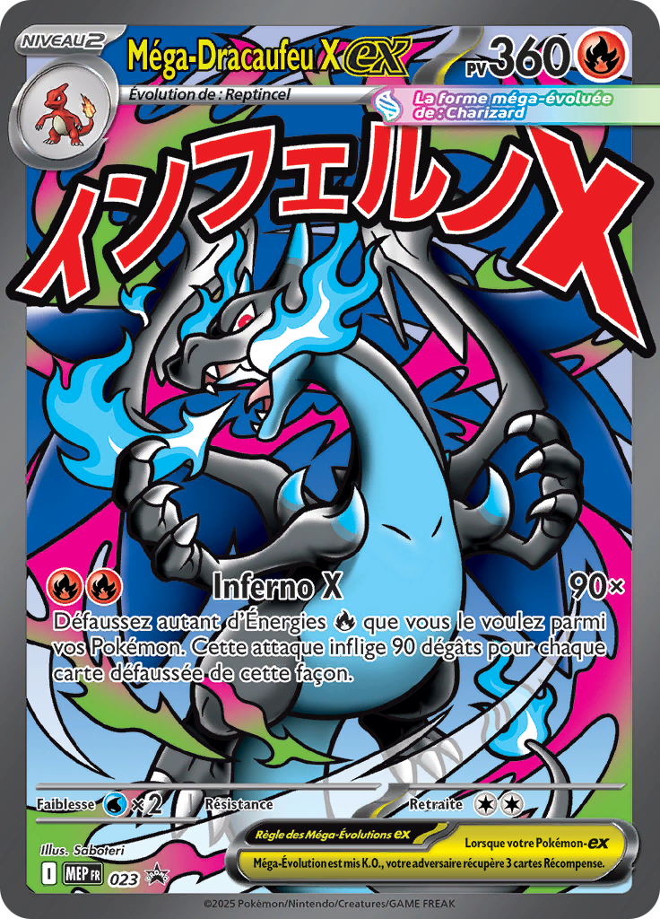 Méga-Dracaufeu X-ex 23/52 — MEP Black Star Promos (French Pokémon TCG card)